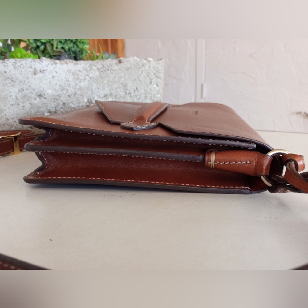 Dooney & Bourke Alto ITALIA, Large Cecelia Crossbody Bag, Saddle - Picture 12 of 16
